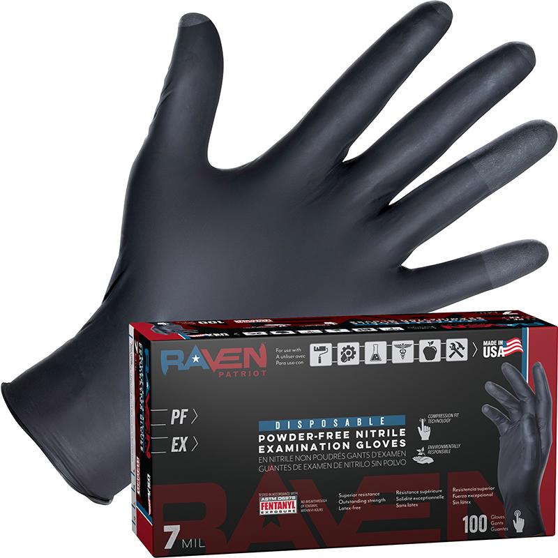 Raven Patriot Gloves 100 Pack - Made in the USA
