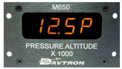 Davtron Model 650-1 Displays Pressure Altitude