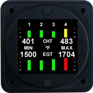 Aerospace Logic Four Cylinder EGT CHT Combination Kit