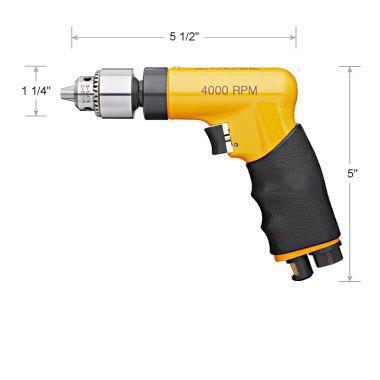 Nova® Compact Pistol Grip Drill 2600, 3200, or 4000 RPM